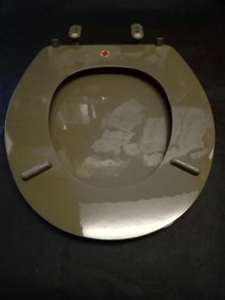 Brown plastic toilet seat discount